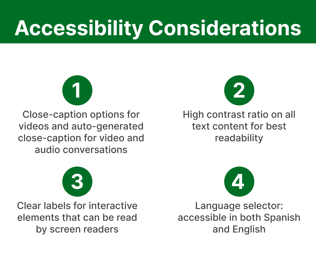 Accessibility considerations for permanent, temporal and situational disabilities